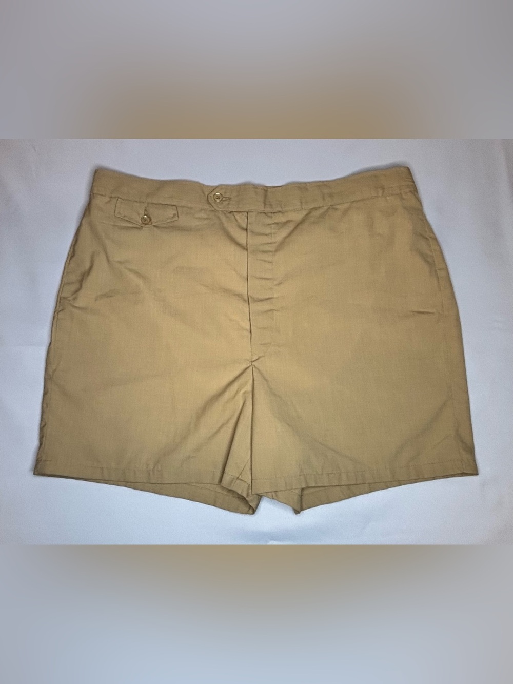 Vintage Jantzen Swim Trunks 38 Khaki Safari Military Beach Shorts Made in USA